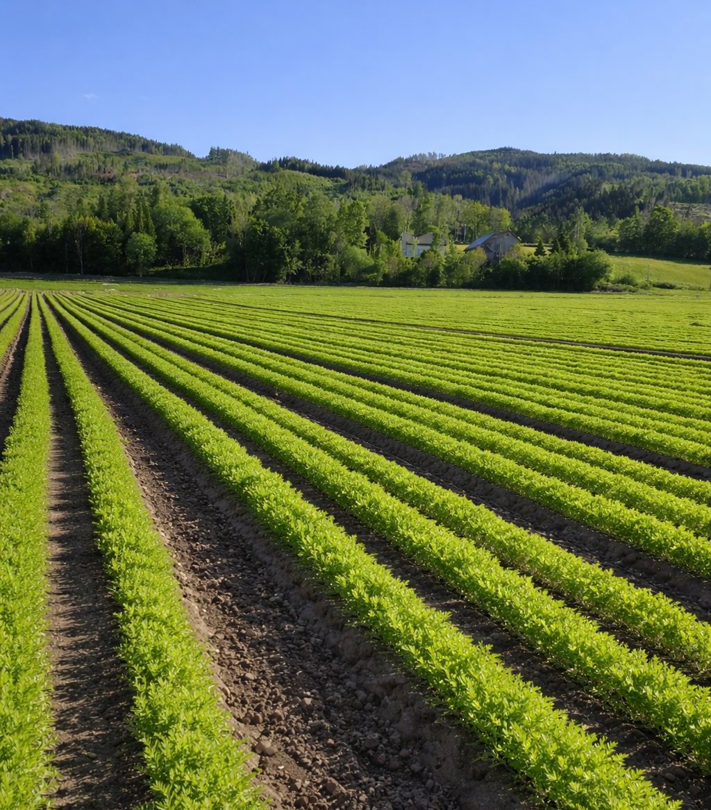 Åkerlandskap på Toten